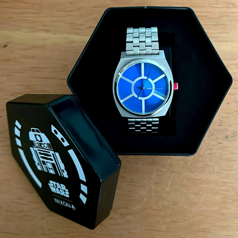 Nixon Star Wars Blue Dial Stainless Steel Men's Watch - SPECIAL LIMITED EDITION